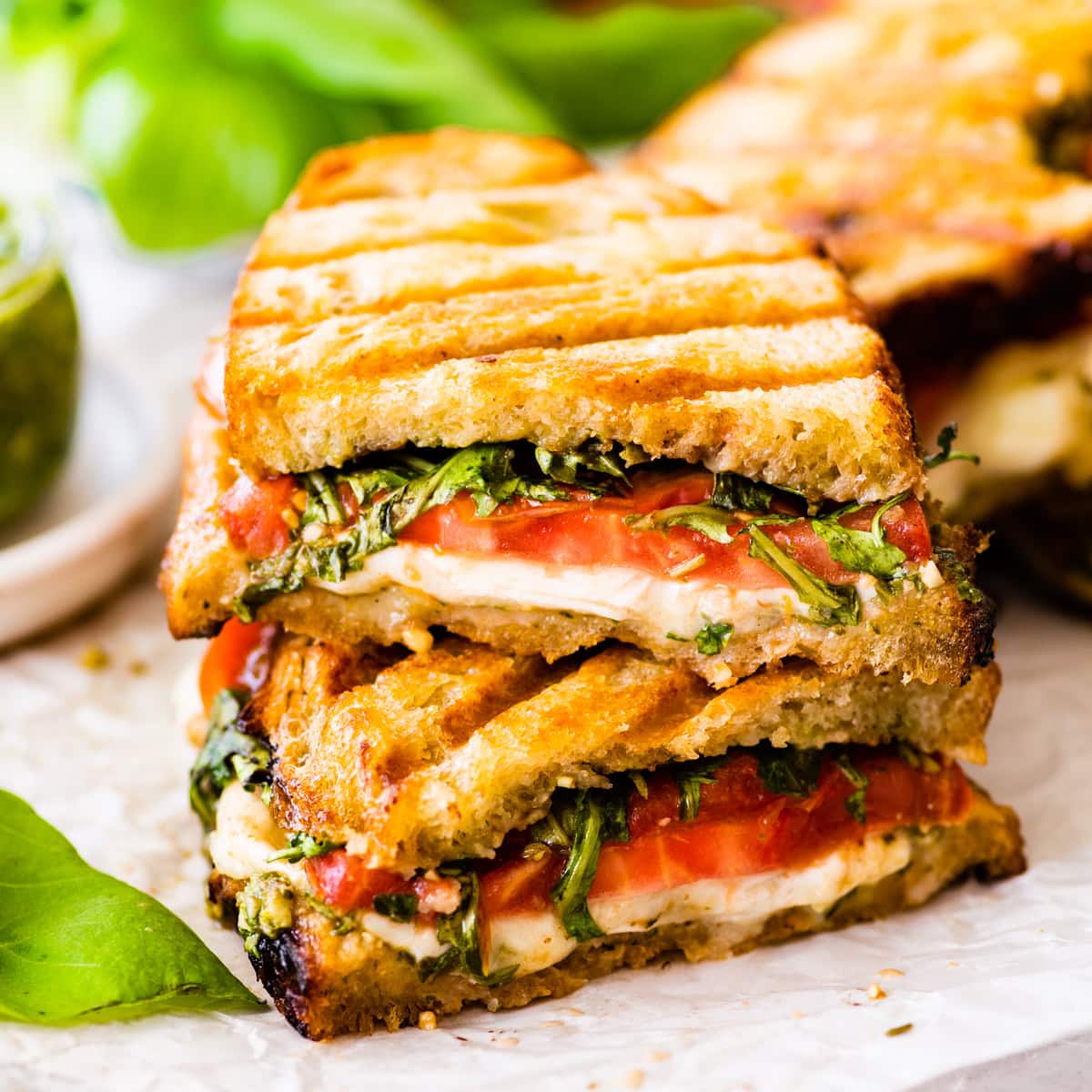 Caprese Chicken Ciabatta Sandwich